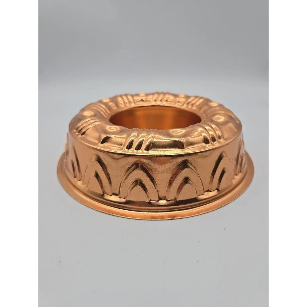 Vintage Copper Aluminum Jello Mold Bundt Cake Pan Wall Hanging 8.5